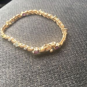 Bracelet with real stones